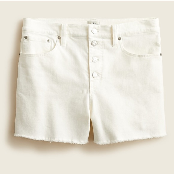 NWT J. Crew Denim High Rise Button Fly Shorts - Picture 6 of 10